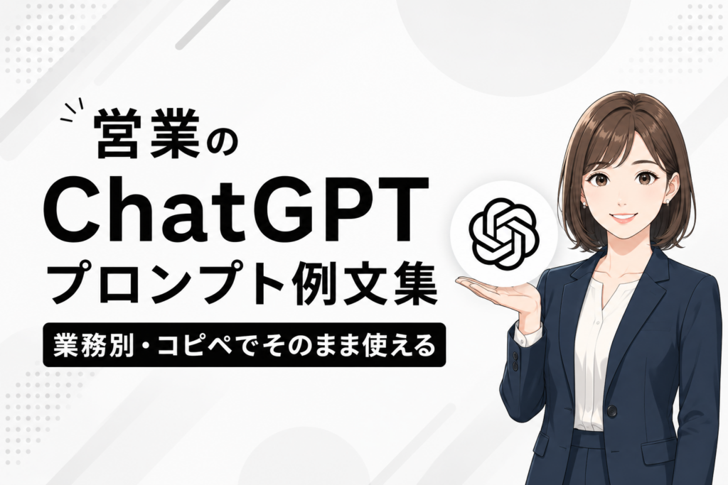 ChatGPTのプロンプト例文集に関する記事のイメージ図